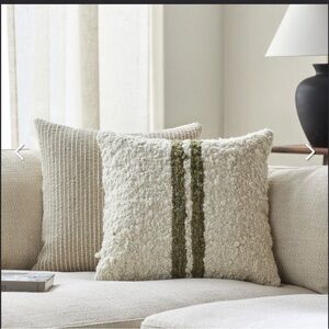 ✨ NWT Surya Dagny Pillow Covers – Set of 2 – Olive Green – 20x20 ✨